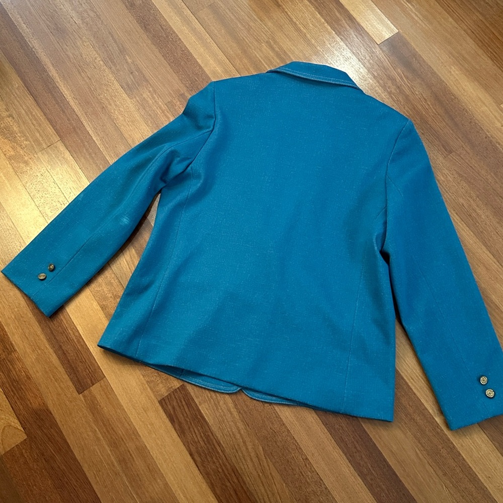Teal Women's Blazer - Picture 3 of 6